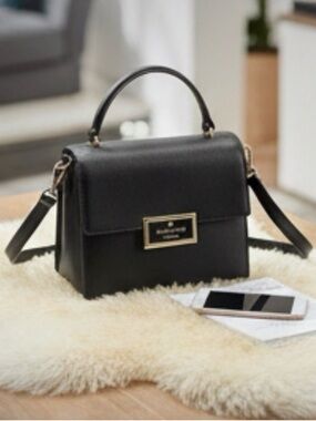 Kate Spade New York Women's Smooth Leather Top Handle Crossbody Bag W/ Dust Bag